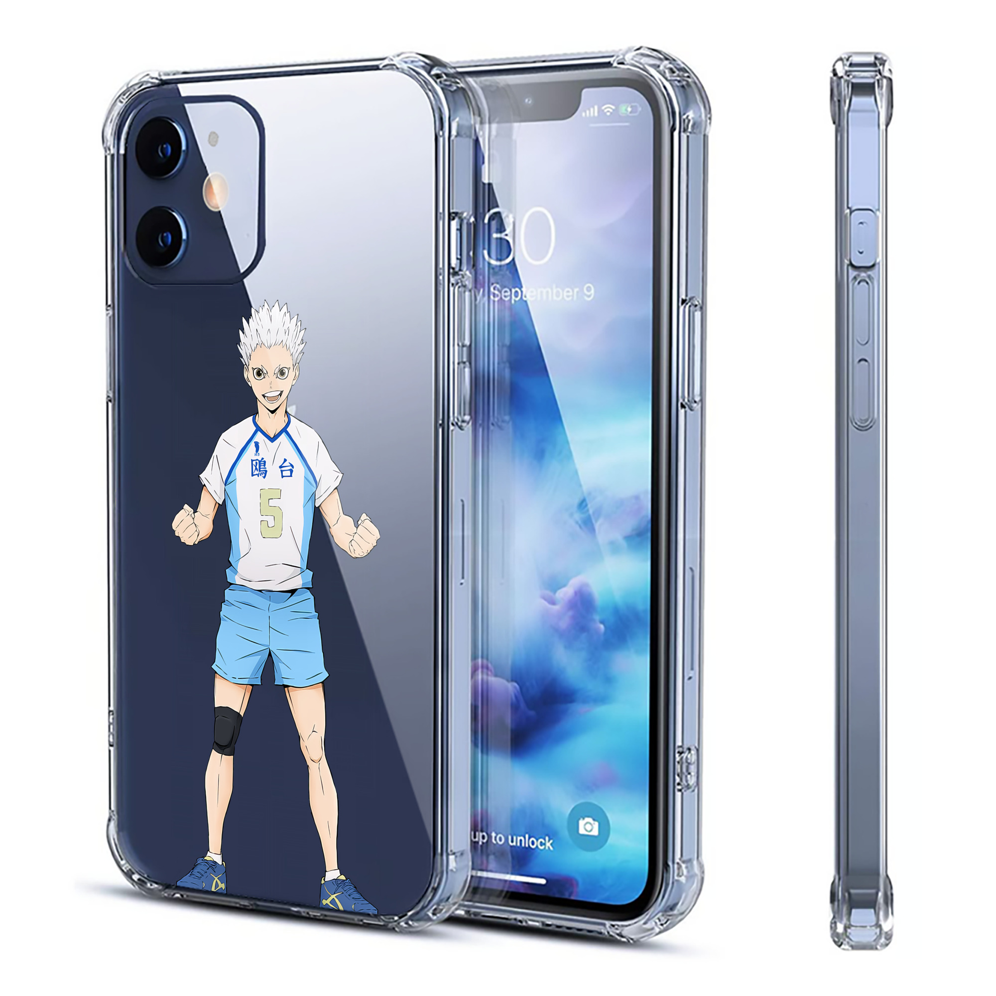 （画像用） ハイキュー!! Haikyu!! 【iPhone 12シリーズ対応】透明スマホケース（クリアソフトケース）